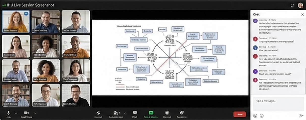 IHU Live Session Screenshot